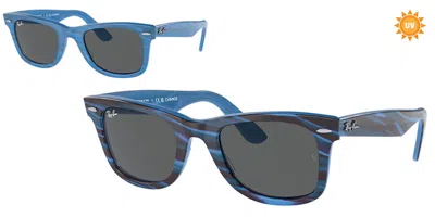 RAY BAN RB2140 WAYFARER 1409B1 OCCHIALI DA SOLE BLU PER UOMO