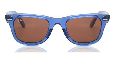Ray Ban Rb2140 Wayfarer 6587c5 Men's Sunglasses Blue Size 50