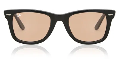 Ray Ban Rb2140f Wayfarer Asian Fit 601/4b Men's Sunglasses Black Size 52