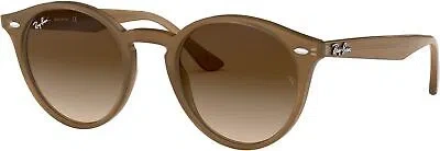 Pre-owned Ray Ban Ray-ban Rb2180 Round Sunglasses, Turtledove Brown Gradient, 49 Mm