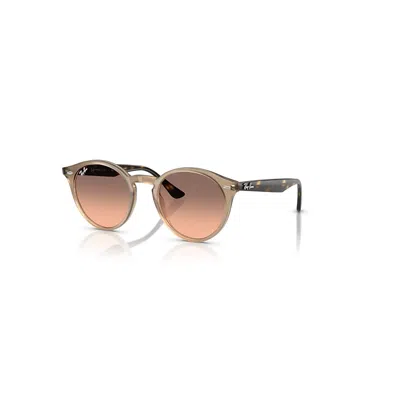 Ray Ban Rb2180 Sonnenbrillen Havana Fassung Rosa Glas 49-21