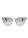 Shop Ray Ban Rb2180 Sunglasses In Brown