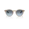Ray Ban Rb2180 Sunglasses Havana Frame Grey Lenses 51-21 In Havana
