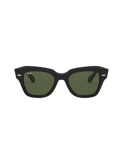 Ray Ban Ray-ban Square State Street Sunglasses In Black Orb2186