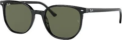 Pre-owned Ray Ban Ray-ban Rb2197f Elliot Square Sunglasses, 54 Mm, Black Green
