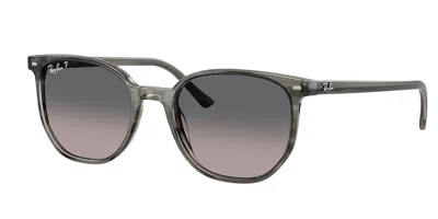Ray Ban Rb2197f Elliot Vestibilità Orientale Polarized 1438m3 Occhiali Da Sole Grigi Per Uomo