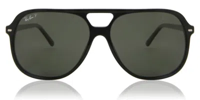 Ray Ban Rb2198 Bill Polarized 901/58 Occhiali Da Sole Neri Per Uomo In Green