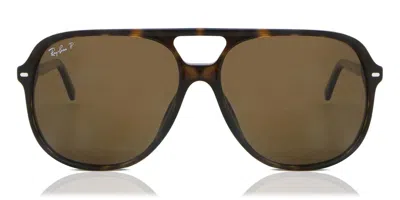Ray Ban Rb2198 Bill Polarized 902/57 Occhiali Da Sole Tartarugatishell Per Uomo In Brown