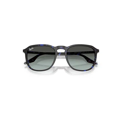 Ray Ban Rb2203 Sunglasses Havana Blue Turtle Frame Blue Lenses 52-20