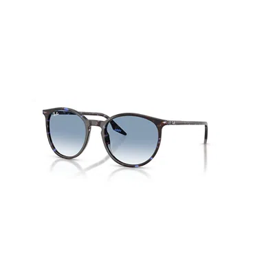 Ray Ban Rb2204 Sonnenbrillen Havana Blue Turtle Fassung Blau Glas 51-20