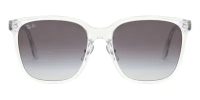 Ray Ban Rb2206d Asian Fit 64478g Men's Sunglasses Clear Size 57 In Pink