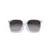 Ray Ban Rb2206d Sunglasses Transparent Frame Grey Lenses 57-18 In Transparent