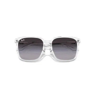 Ray Ban Rb2206d Sunglasses Transparent Frame Grey Lenses 57-18