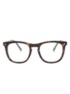 Ray Ban Rb2210v Square-frame Glasses In Brown