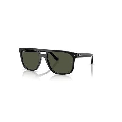 Ray Ban Rb2213 Sunglasses Black Frame Green Lenses 58-20 In Schwarz
