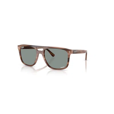 Ray Ban Rb2213ch Chromance Sonnenbrillen Havana Braun Fassung Blau Glas Polarisiert 58-20
