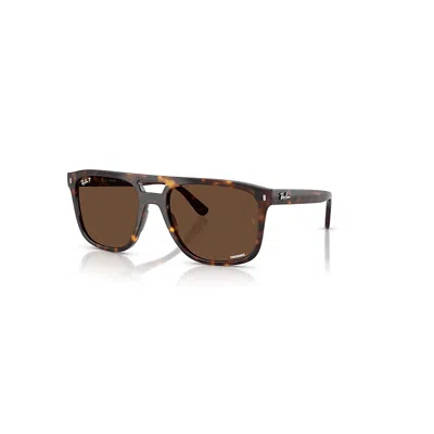 Ray Ban Rb2213ch Chromance Sonnenbrillen Havana Fassung Braun Glas Polarisiert 58-20