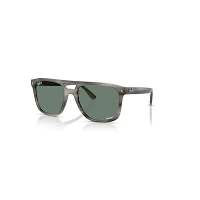 Ray Ban Rb2213ch Chromance Sonnenbrillen Havana Grau Fassung Grau Glas Polarisiert 55-20
