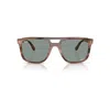 Ray Ban Rb2213ch Chromance Sunglasses Havana Brown Frame Blue Lenses Polarized 55-20 In Havana Brown
