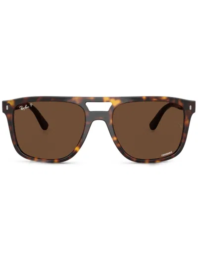 Ray Ban Rb2213ch Chromance Sunglasses Havana Frame Brown Lenses Polarized 55-20