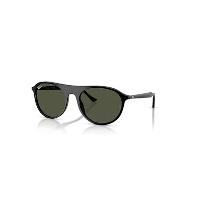 Ray Ban Rb2215 Sunglasses Black Frame Green Lenses 59-20 In Schwarz
