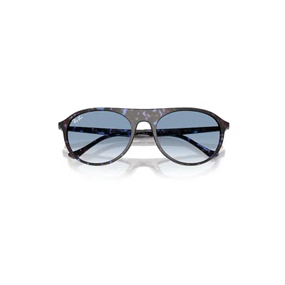 Ray Ban Rb2215 Sunglasses Havana Blue Turtle Frame Blue Lenses 56-20
