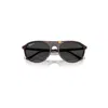 Ray Ban Rb2215 Sunglasses Havana Frame Black Lenses Polarized 59-20 In Havana