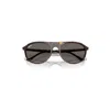 Ray Ban Rb2215 Sunglasses Havana Frame Grey Lenses 56-19 In Havana