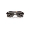 Ray Ban Rb2215 Sunglasses Havana Frame Grey Lenses 59-20 In Havana