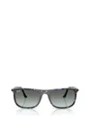 Ray Ban Ray-ban 61mm Polarized Gradient Rectangular Sunglasses In Multi