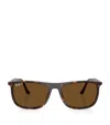 Ray Ban Womens Ray-ban Rb2216 Rectangle-frame Acetate Sunglasses In Brown