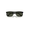 Ray Ban Rb2216 Sunglasses Black Frame Green Lenses 58-18 In Black