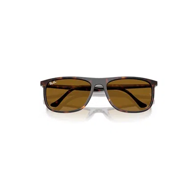 Ray Ban Rb2216 Sunglasses Havana Frame Brown Lenses 61-18