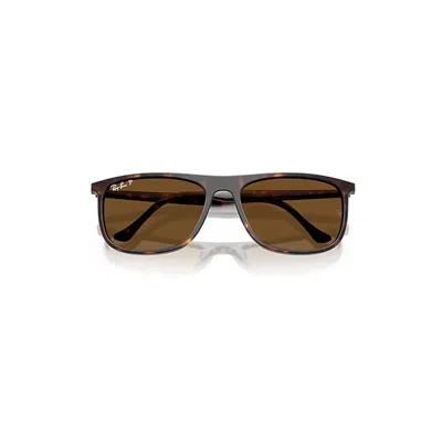 Ray Ban Rb2216 Sunglasses Havana Frame Brown Lenses Polarized 58-18