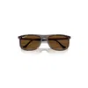 Ray Ban Rb2216 Sunglasses Havana Frame Brown Lenses Polarized 58-18 In Havana