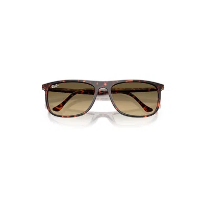 Ray Ban Rb2216 Sunglasses Havana Red Turtle Frame Brown Lenses 61-18