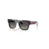 Ray Ban Sunglasses Unisex Rb2217m Scuderia Ferrari Collection - Red Havana Frame Grey Lenses 53-21 In Havana Rot