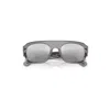 Ray Ban Rb2218 Sunglasses Transparent Grey Frame Grey Lenses Polarized 55-22 In Gray