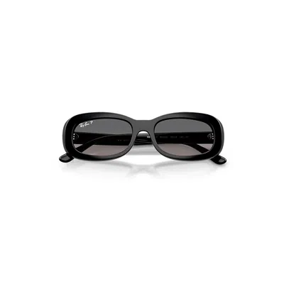 Ray Ban Rb2221 Sunglasses Black Frame Grey Lenses Polarized 55-18