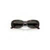 Ray Ban Rb2221 Sunglasses Havana Frame Green Lenses 55-18 In Brown