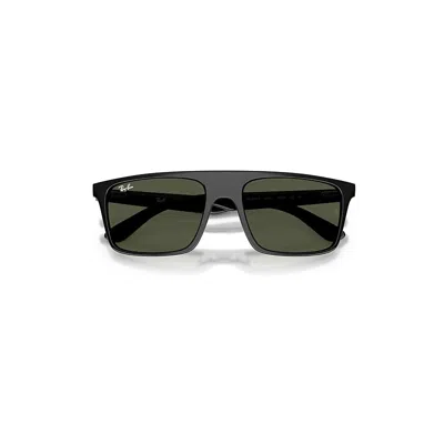 Ray Ban Rb2222 Sunglasses Black Frame Green Lenses 57-20