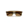 Ray Ban Rb2222 Sunglasses Striped Green Frame Brown Lenses 57-20 In Green