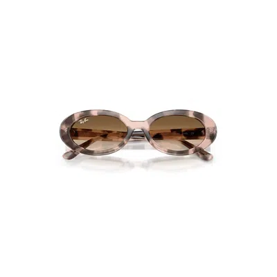 Ray Ban Rb2223 Sunglasses Opal Pink Havana Frame Brown Lenses 54-19