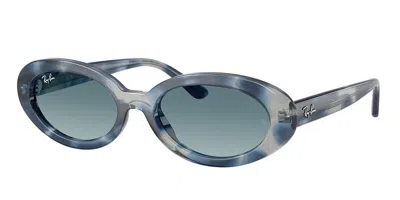 Ray Ban Ray-ban 54mm Gradient Oval Sunglasses In Blue