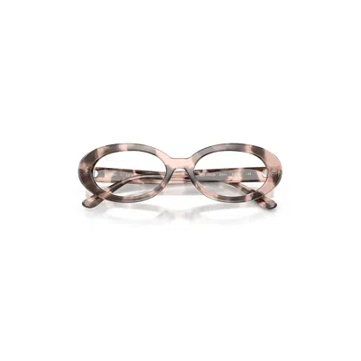 Ray Ban Rb2223v Optics Eyeglasses Opal Pink Havana Frame Clear Lenses Polarized 54-19