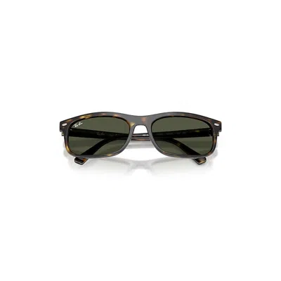 Ray Ban Rb2224 Sunglasses Havana Frame Green Lenses 57-20 In Brown