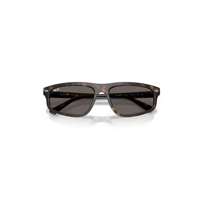 Ray Ban Rb2225 Sunglasses Havana Frame Grey Lenses 59-18 In Brown