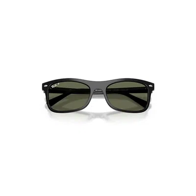 Ray Ban Rb2226 Sunglasses Black Frame Green Lenses Polarized 57-20