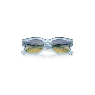 Ray Ban Rb2228m Scuderia Ferrari Collection Sunglasses Transparent Light Blue Frame Yellow Lenses 53-19