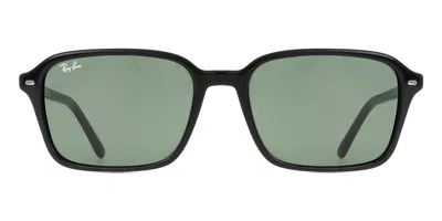 Ray Ban Rb2231 Raimond 901/31 Men's Sunglasses Black Size 56 In Green
